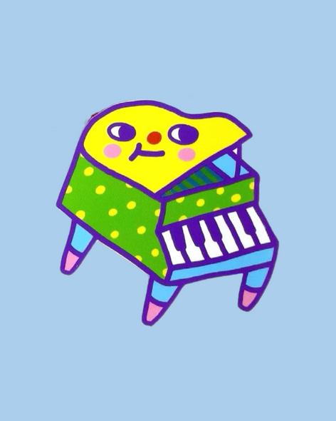 sticker - piano friend