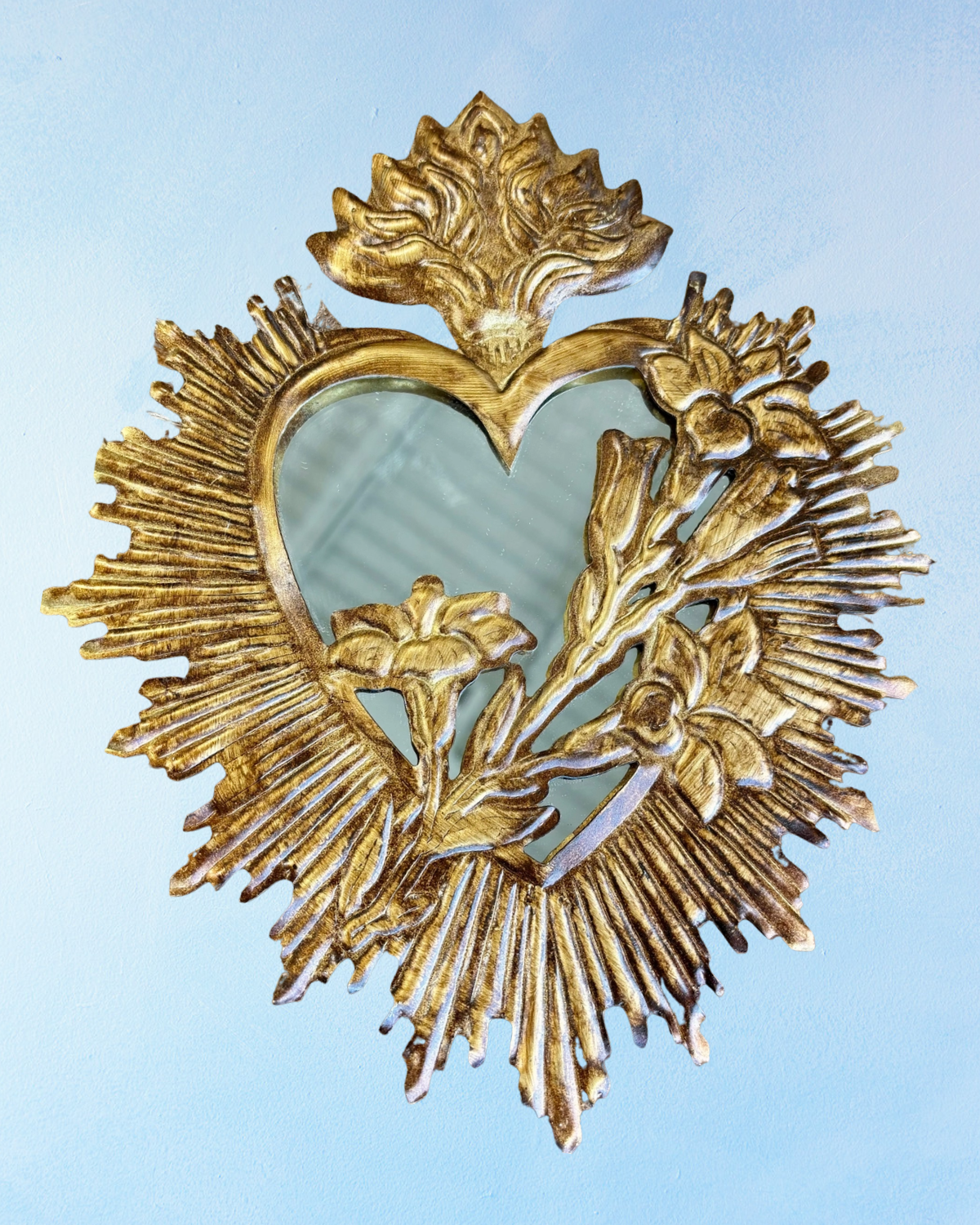 mirror - hanging chaste heart of st joseph