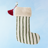 striped stocking - juniper