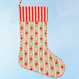 stocking - blockprint floral