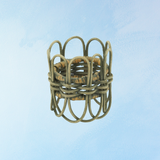 napkin ring - twisted rattan