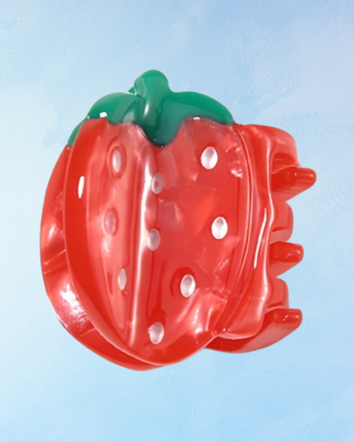 mini hair clip - strawberry