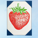 greeting card (set of 5) - strawberry