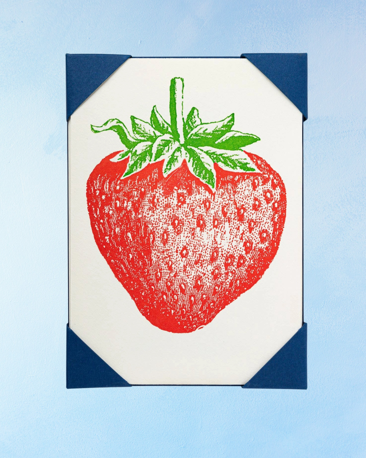 greeting card - strawberry notelet (pack of 5)