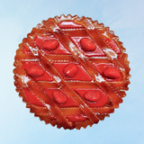 bougie - nourriture : tranche de gâteau aux cerises