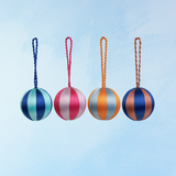 ornament - striped bauble: small (assorted colours)