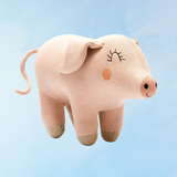 peluche - petit cochon heureux
