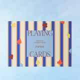 jeu : cartes à jouer – carreaux et rayures (ensemble de deux)