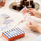 jeu : cartes à jouer – carreaux et rayures (ensemble de deux)