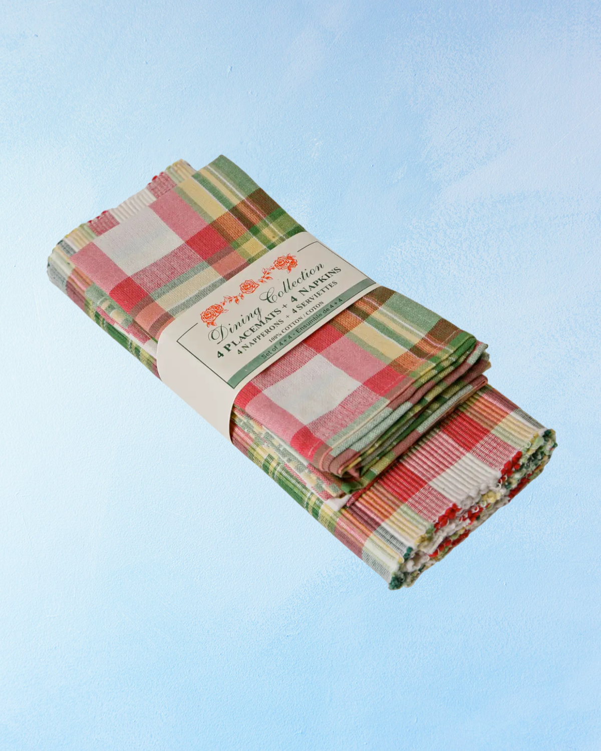 placemat and napkin set - summer blush