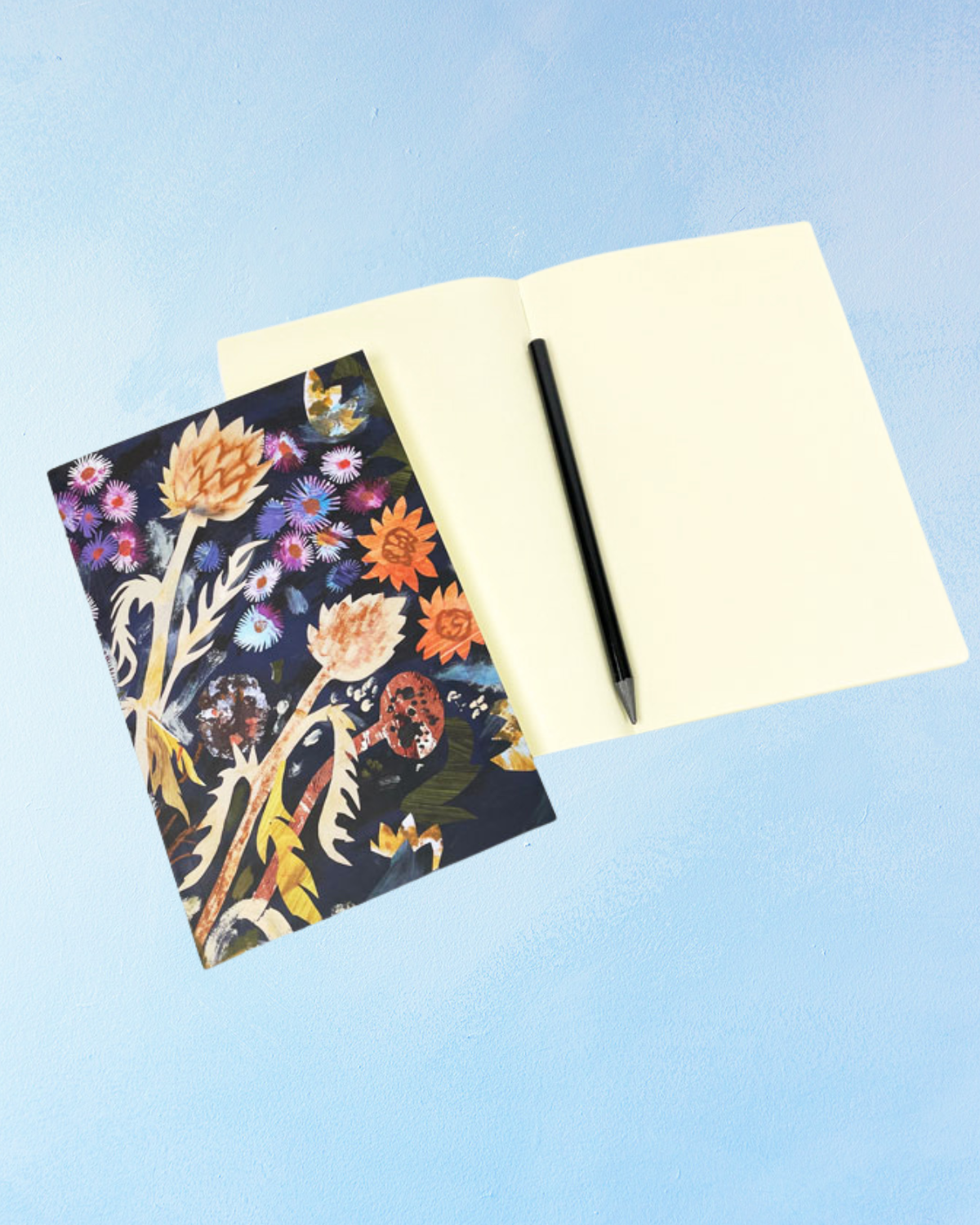 notebook - sunflowers and daisies