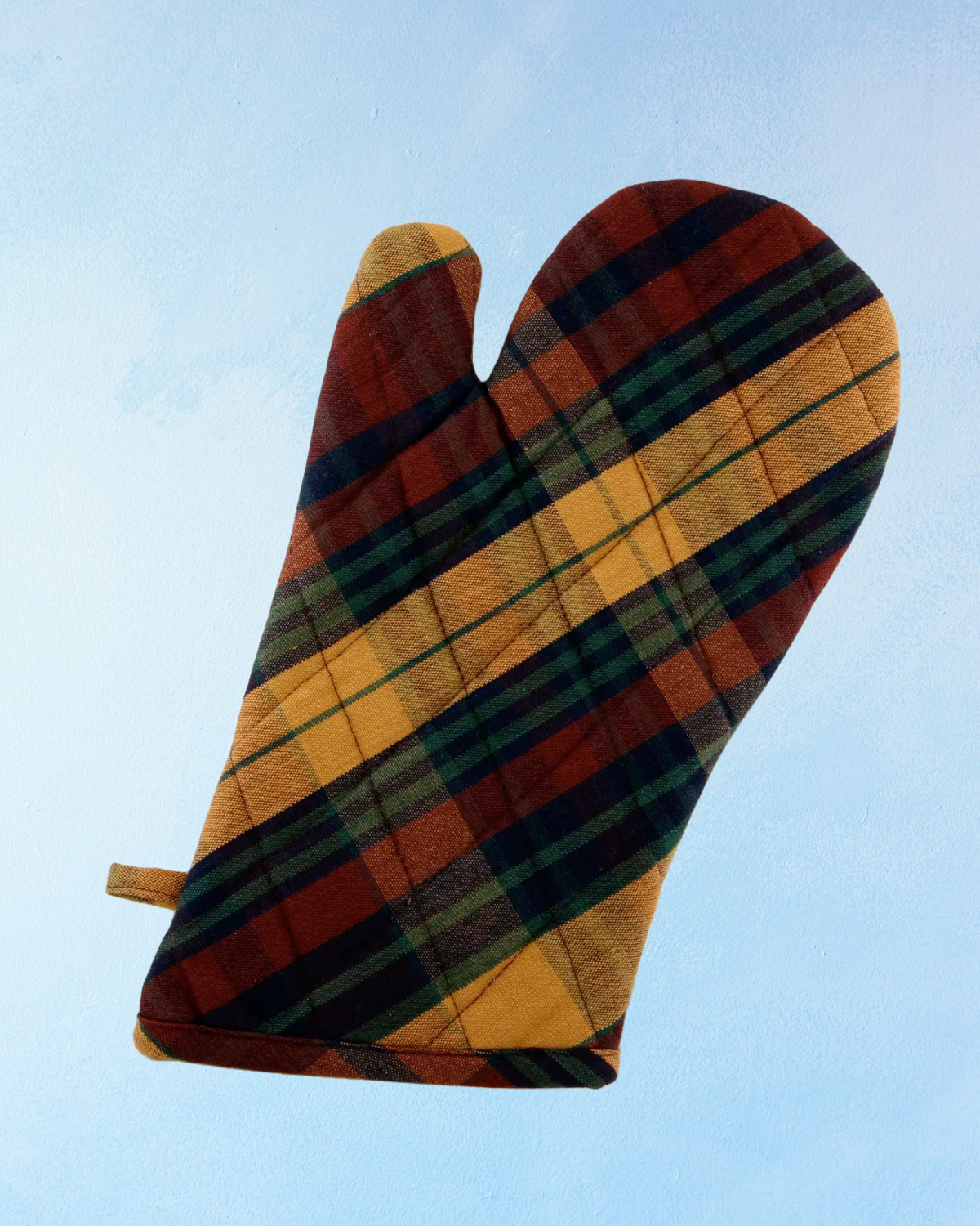 oven mitt - sunset tartan