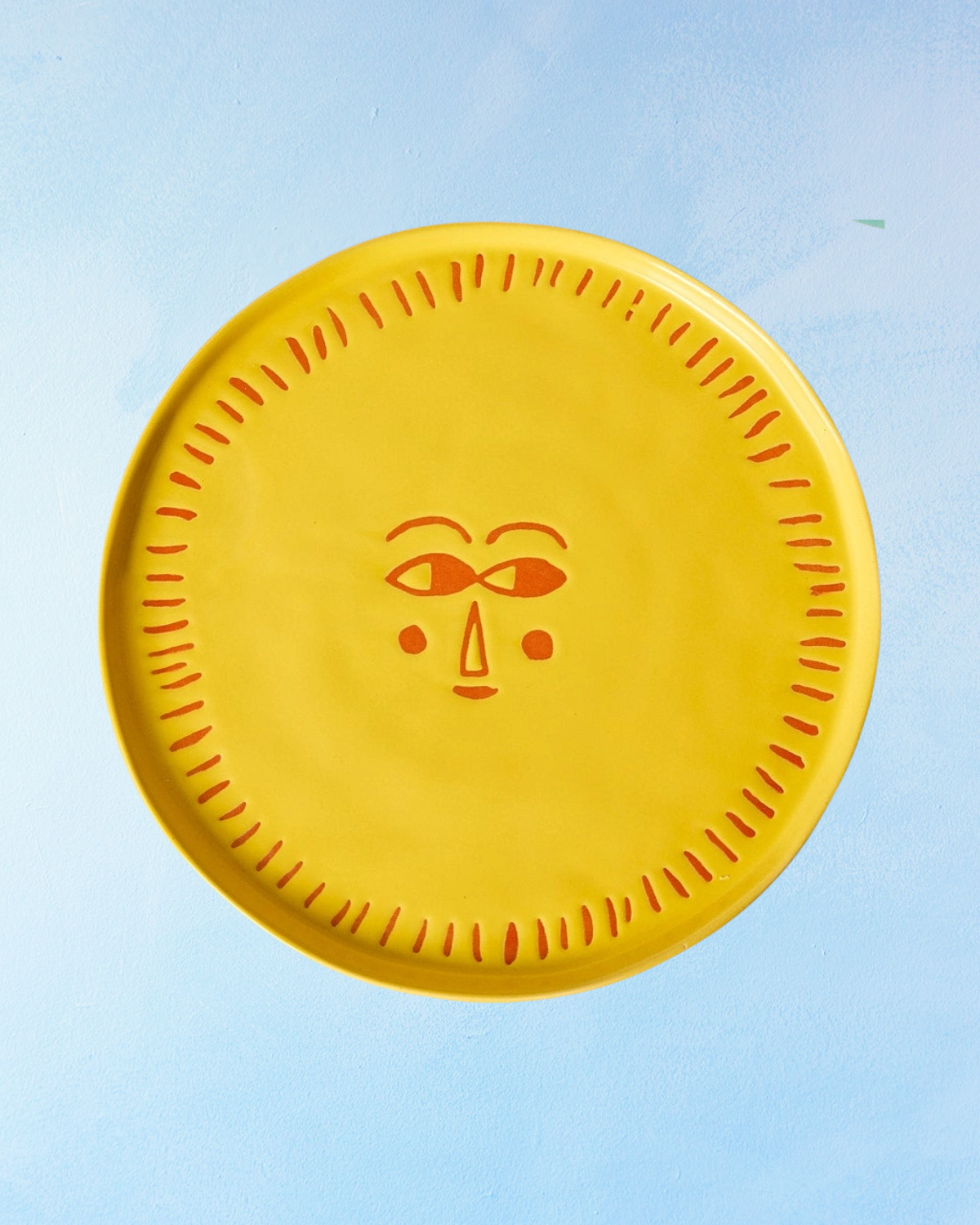 ceramic plate - sunshine