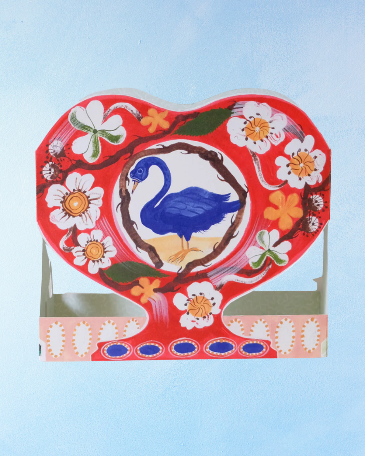 greeting card - swan and thorn (stand-up)