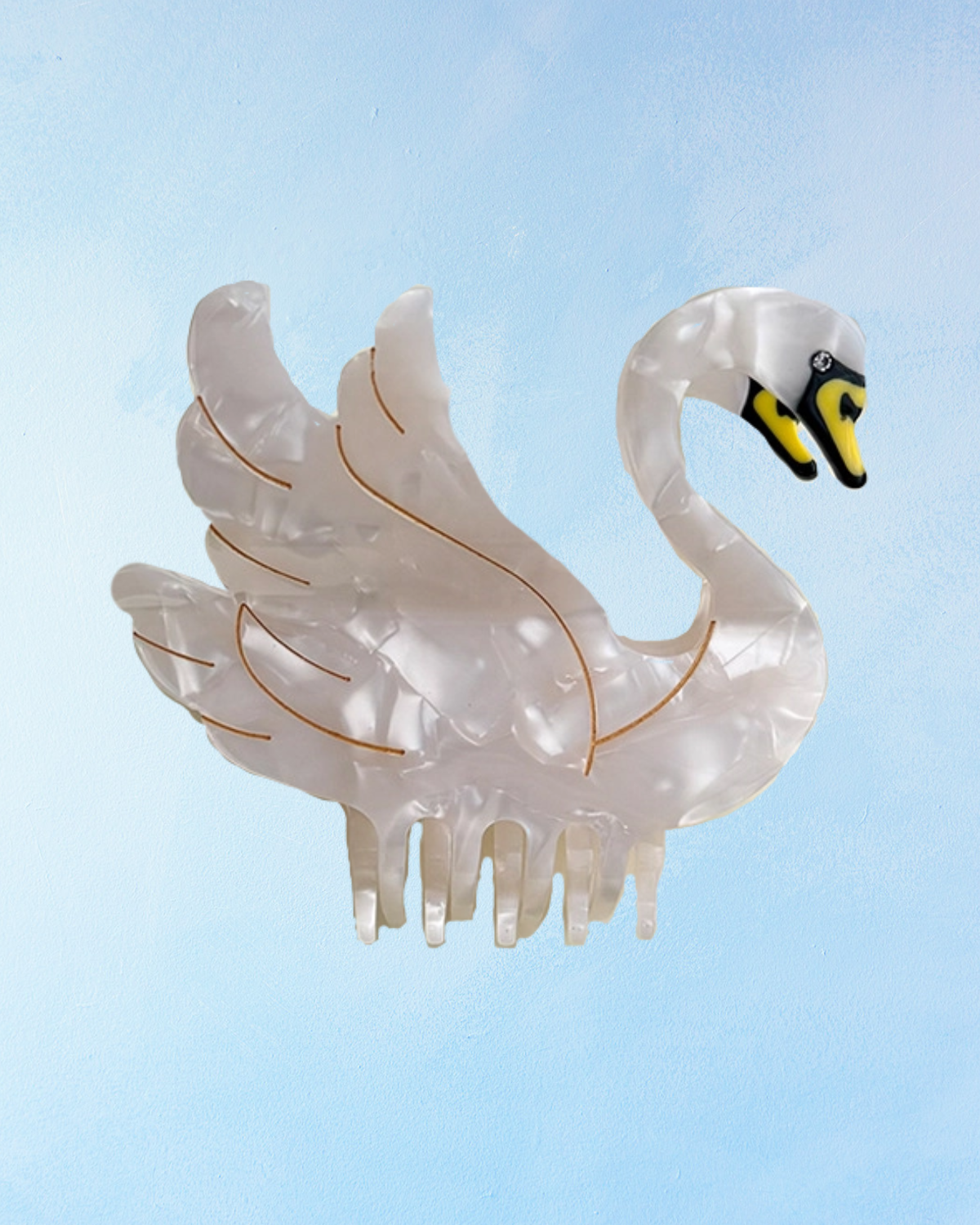 hair clip - swan