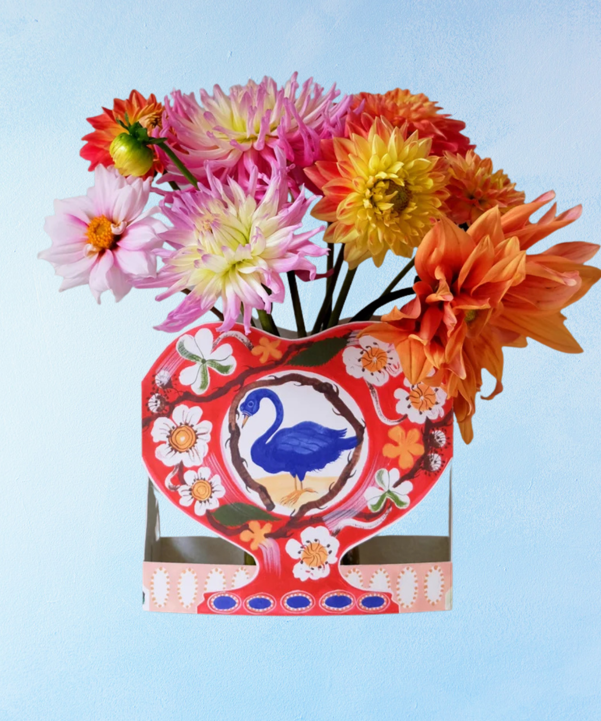 greeting card - swan and thorn (stand-up)