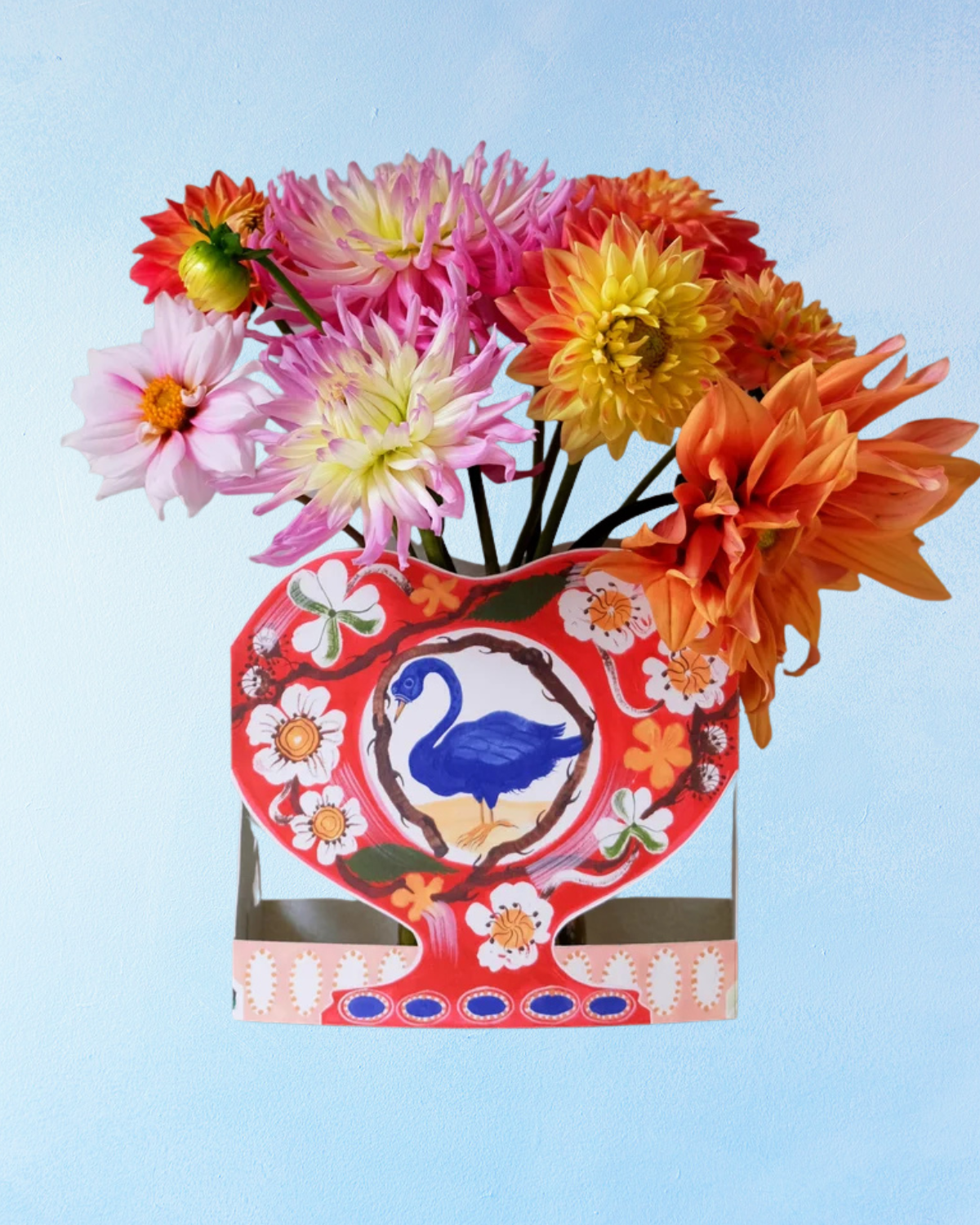 greeting card - swan and thorn (stand-up)