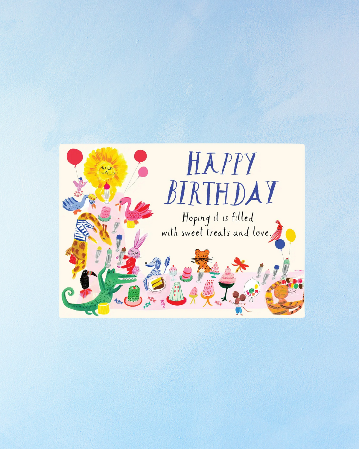 greeting card - happy birthday sweet treats