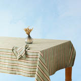 tablecloth - linen sylph green