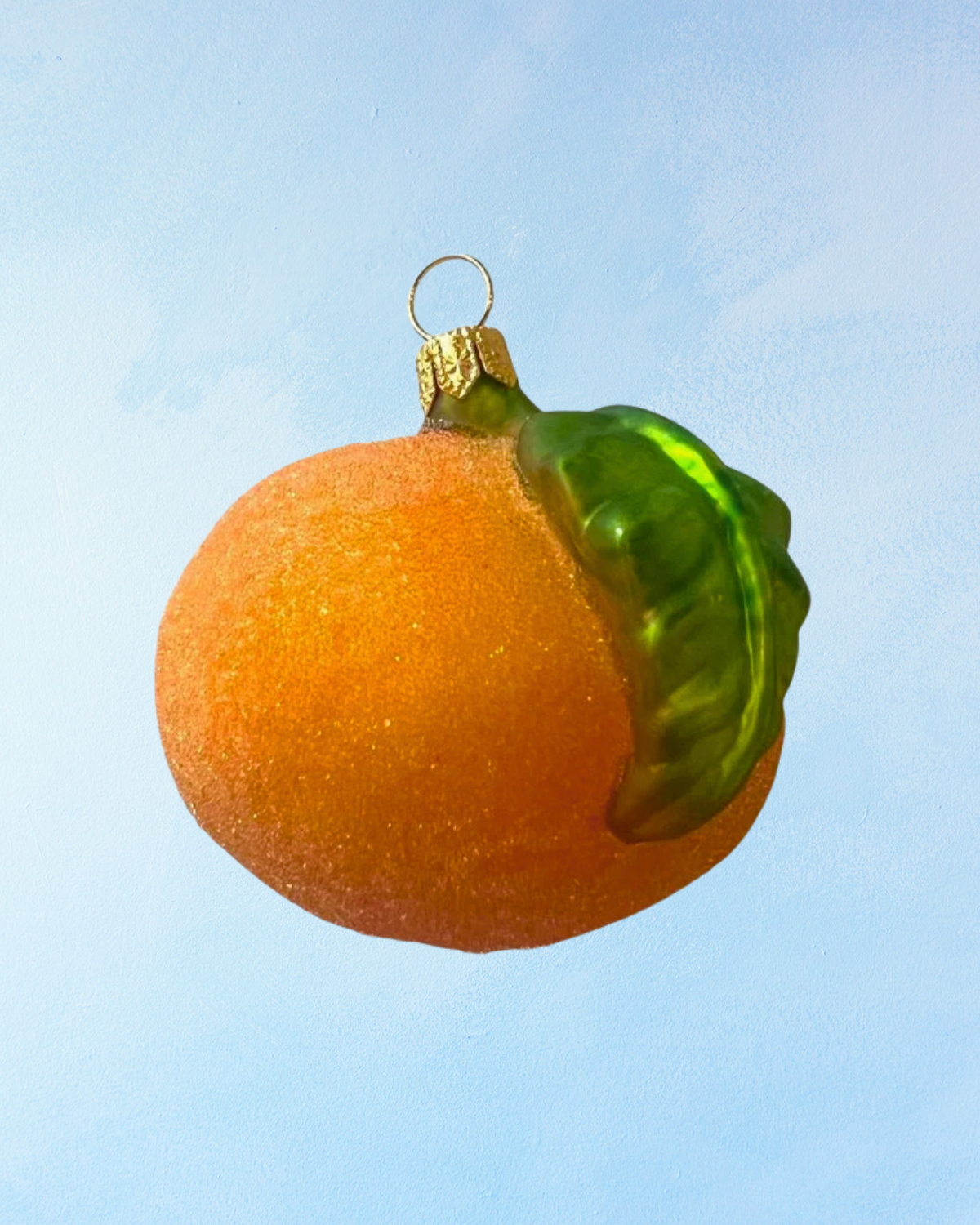 ornament - frosted tangerine