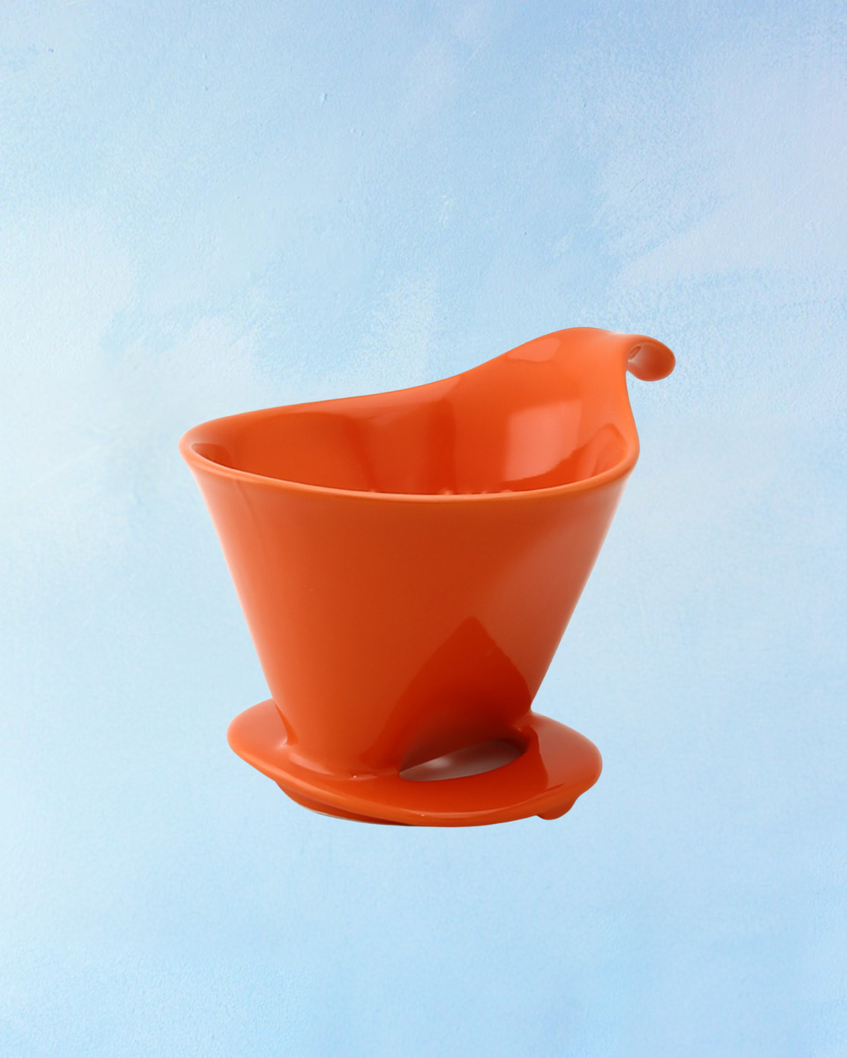 ceramic coffee dripper - tangerine