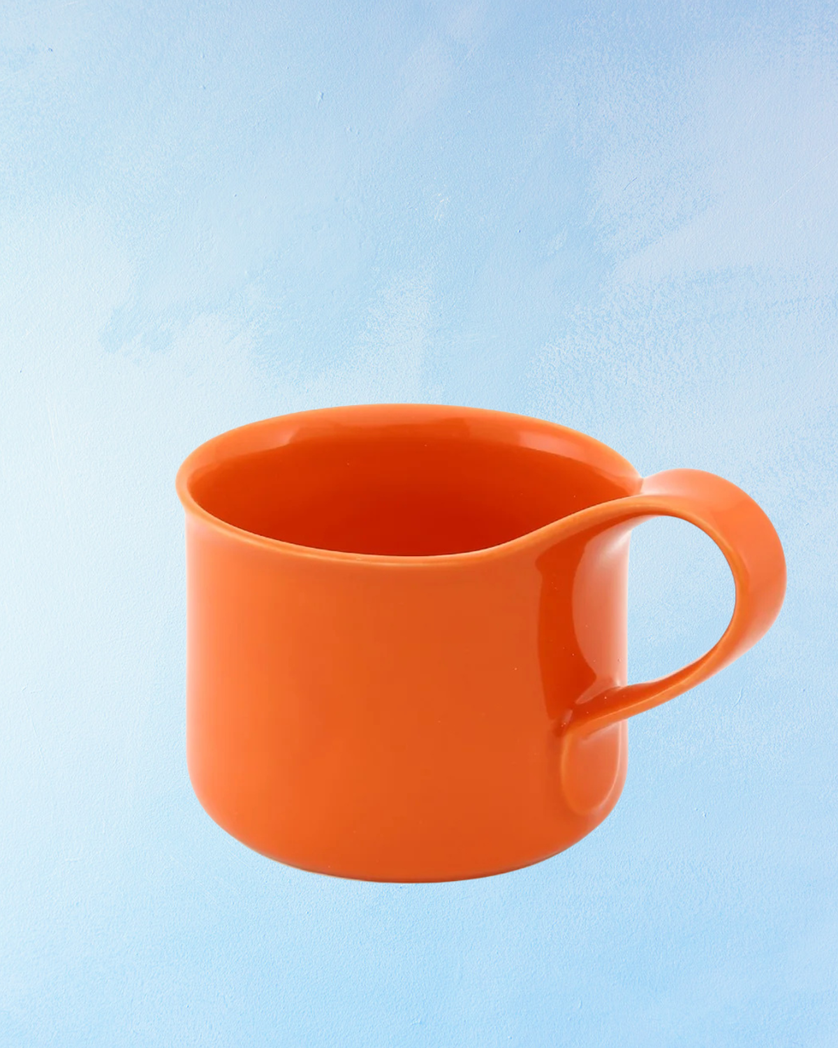 ceramic - cafe mug tangerine
