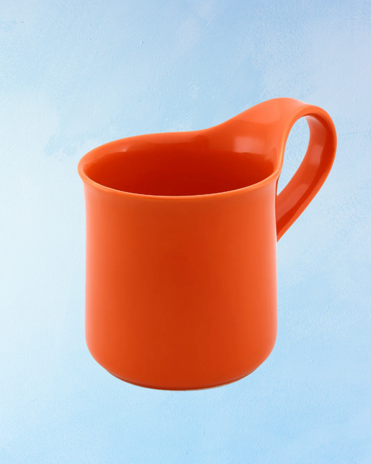 ceramic - cafe mug tangerine