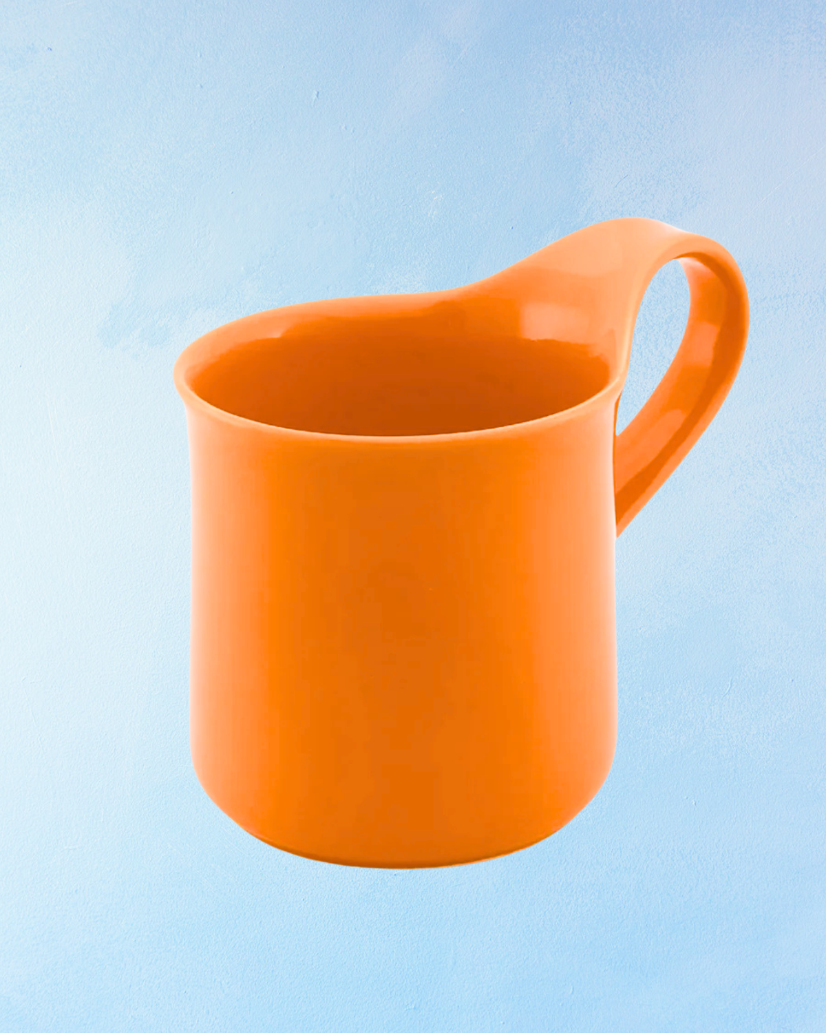 ceramic - cafe mug: - tangerine