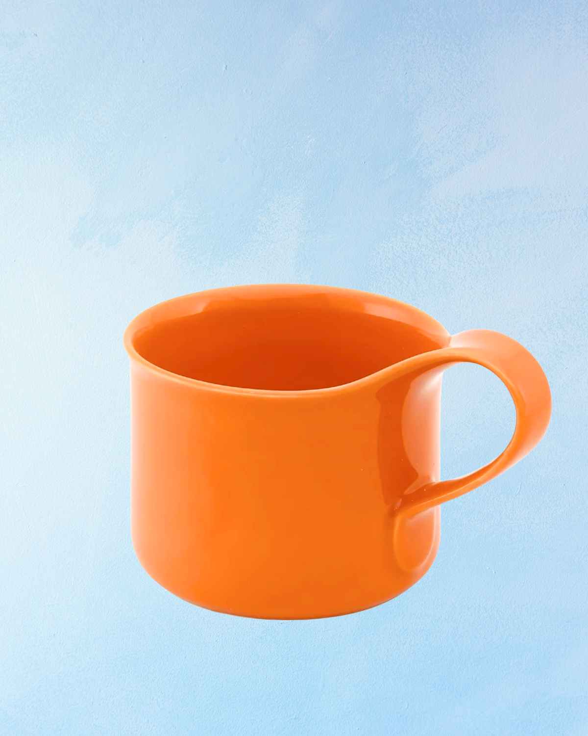 ceramic - cafe mug: - tangerine