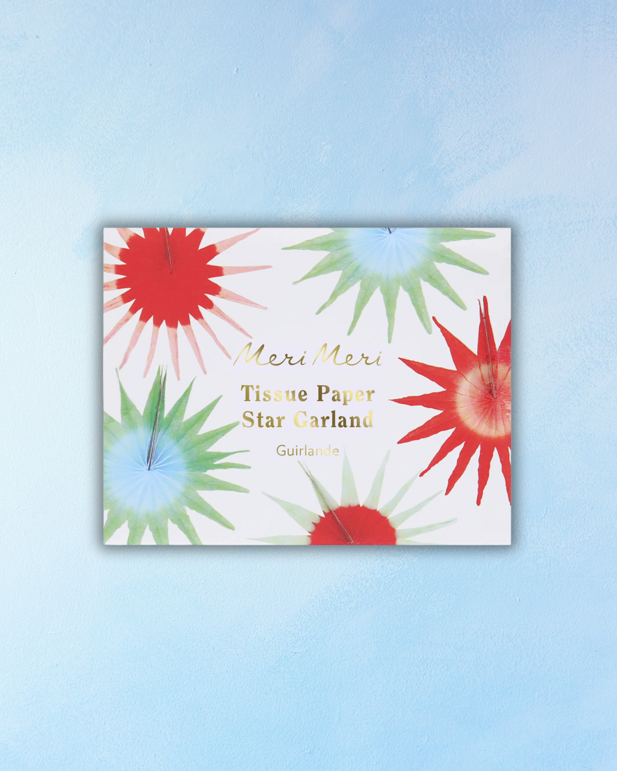 garland - tissue paper stars