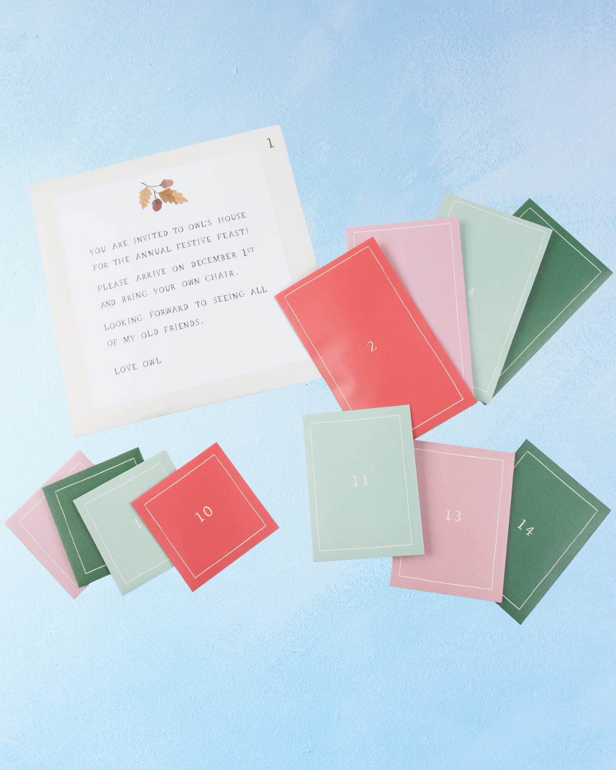 advent calendar - owl's party