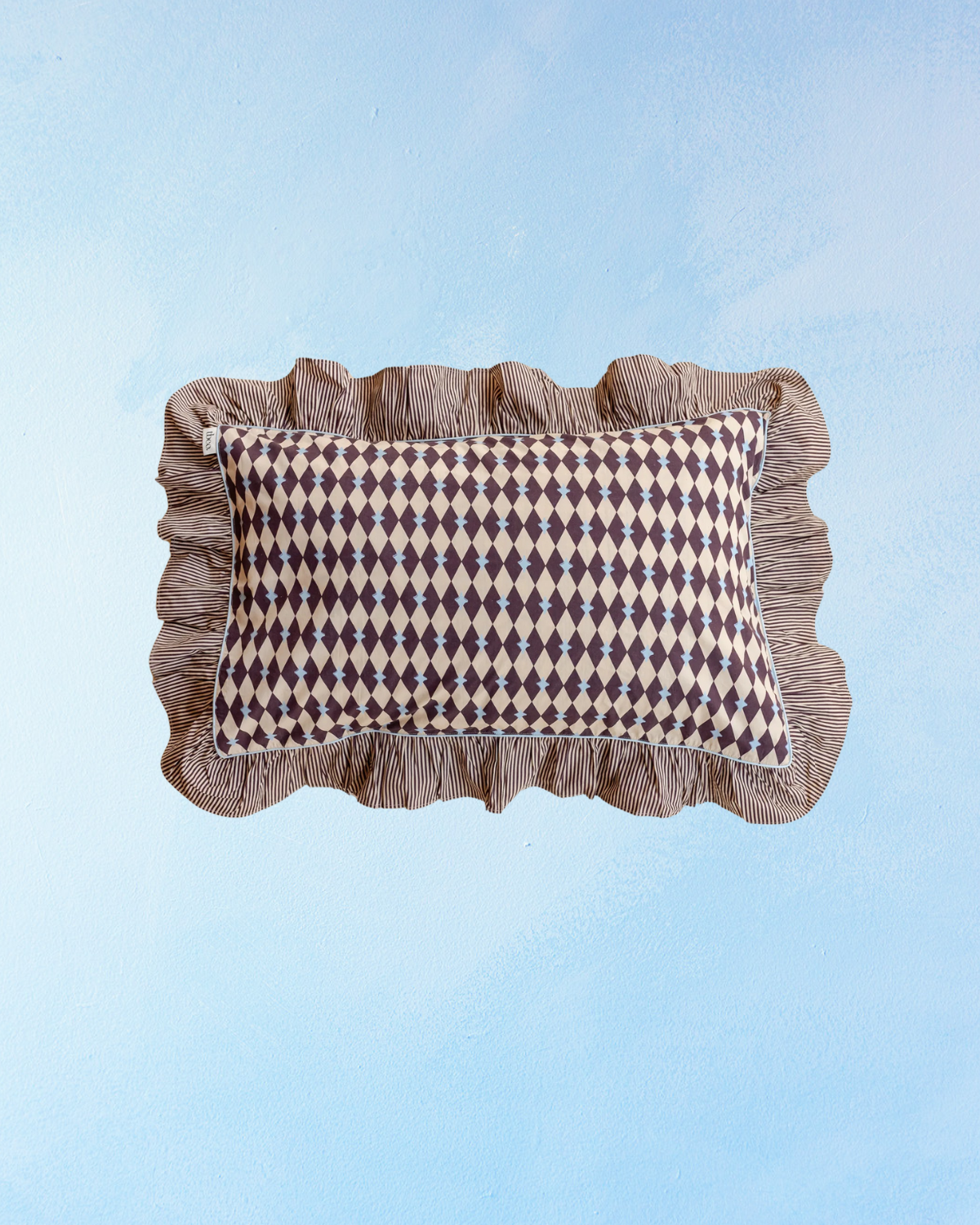 pillow -  camel harlequin