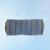 pillow - navy ditsy floral bolster