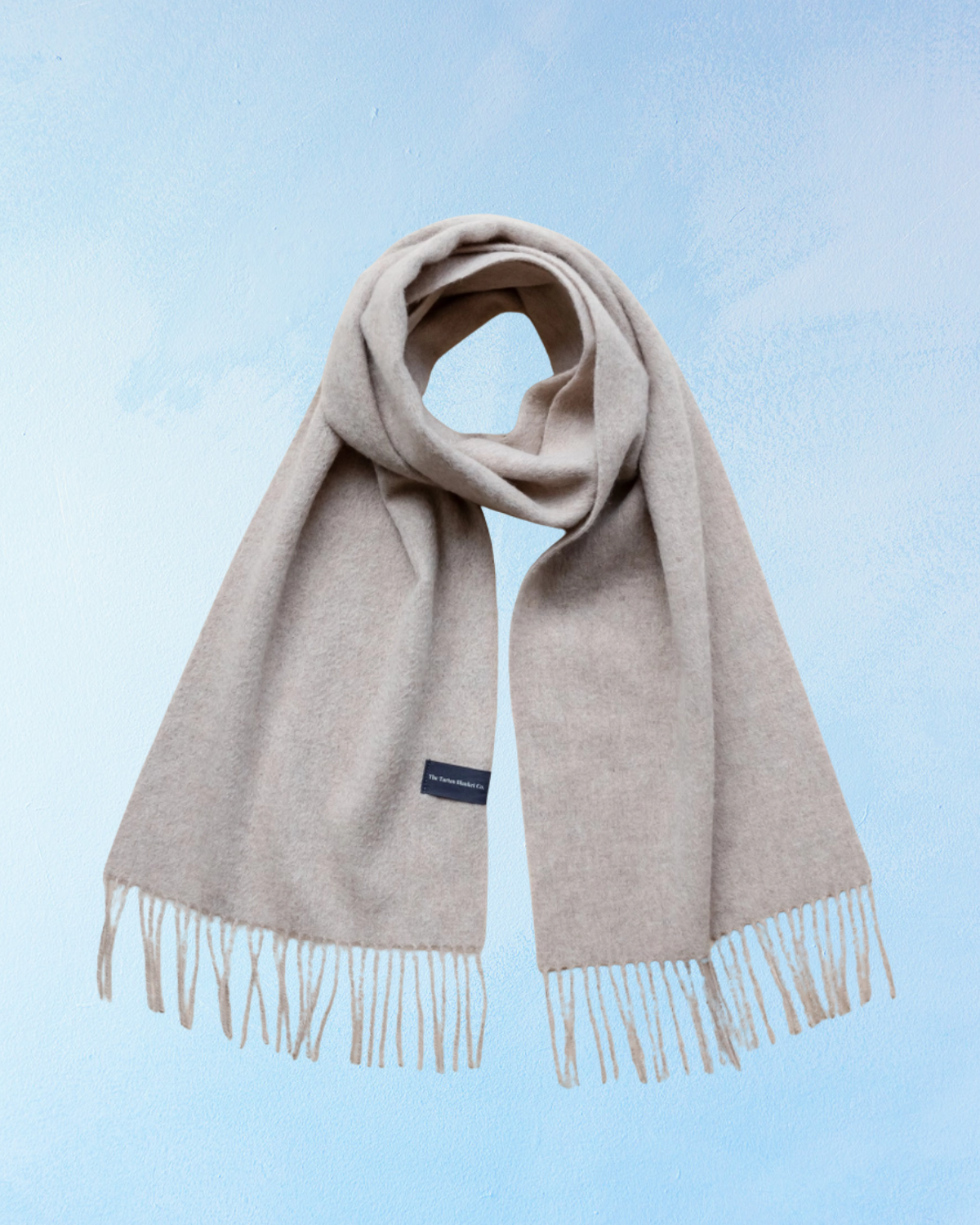 lambswool scarf - oatmeal melange