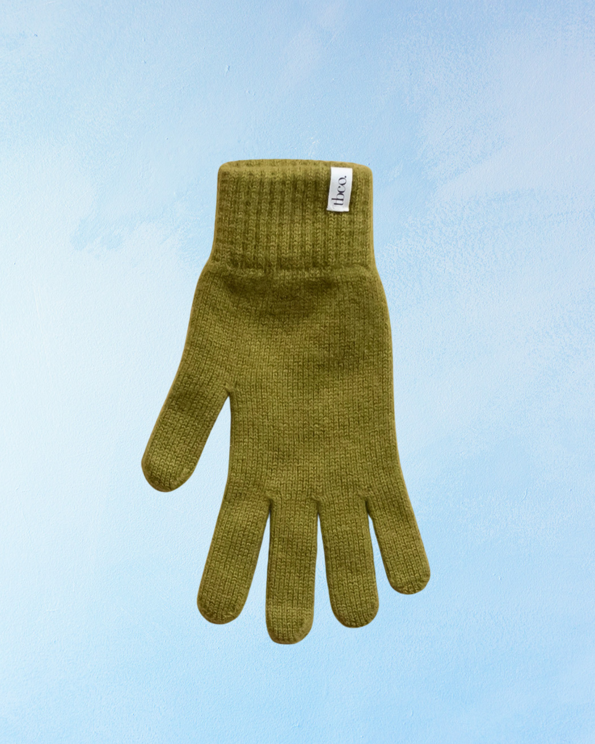 cashmere gloves - olive