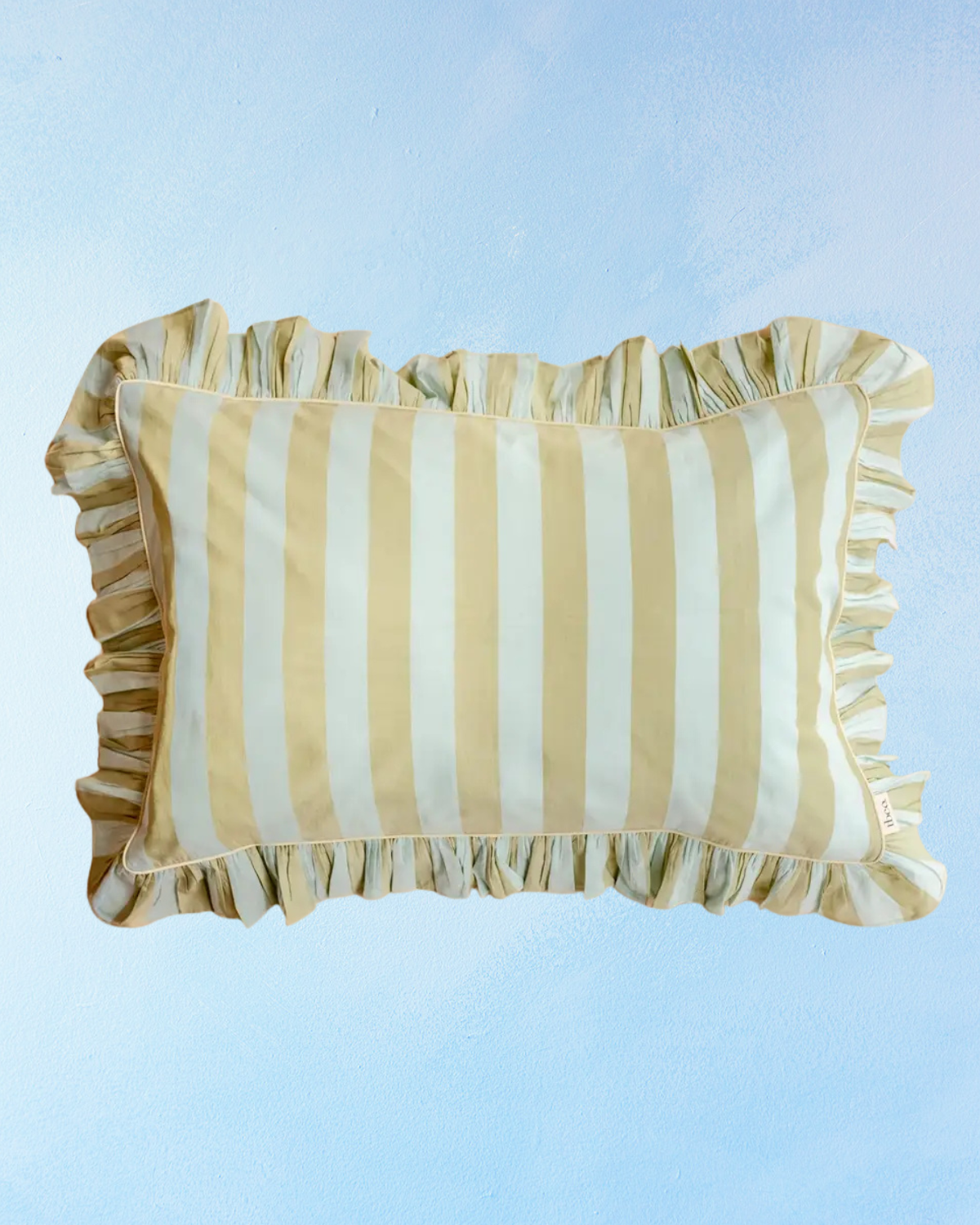 bedding - pillowcases: mint stripe