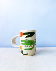 ceramic slab mug - jungle