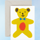 carte de vœux - petit ours en peluche