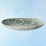 rivoli gris/vert moucheté - plat de service