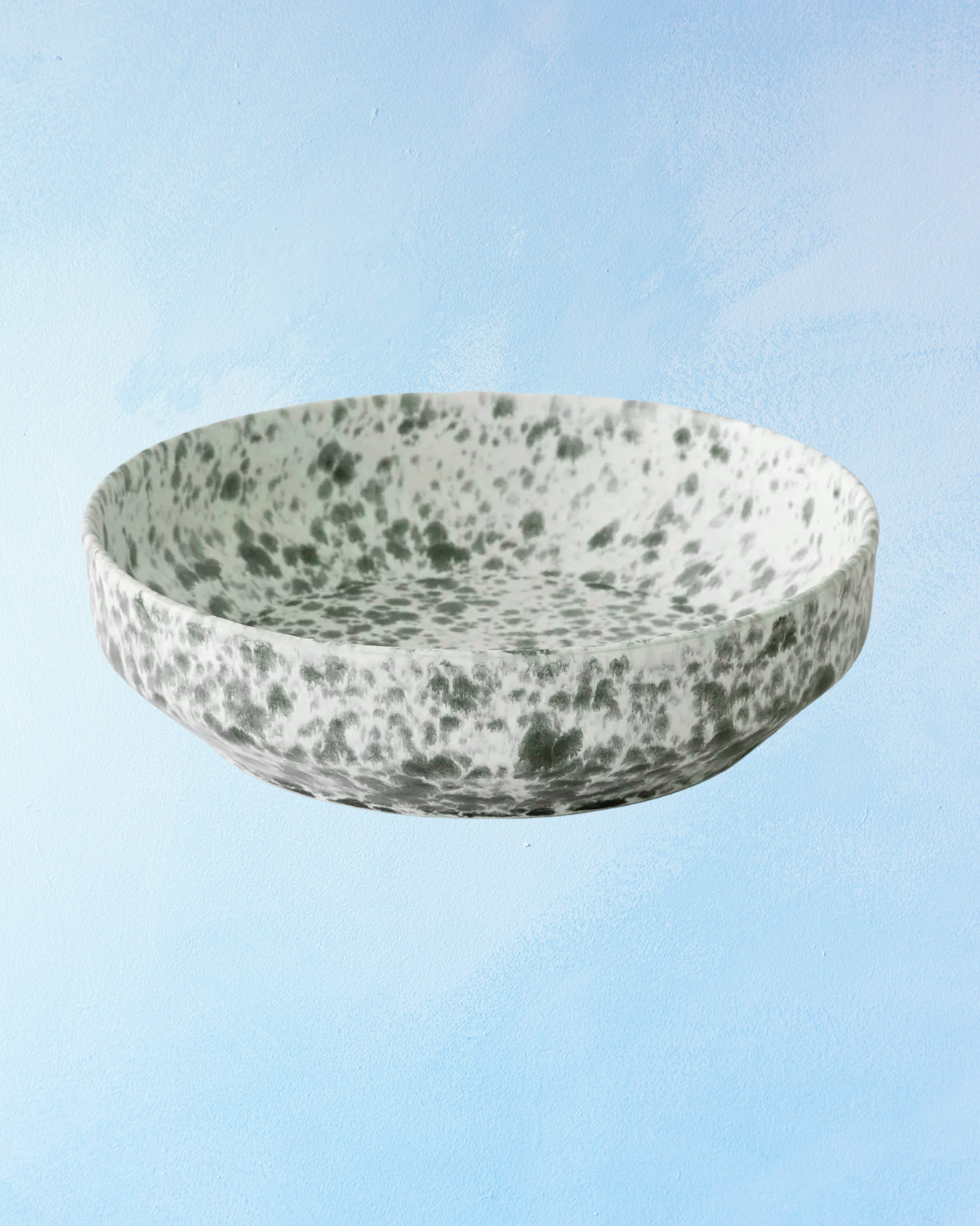 rivoli grey/green splatter - serving bowl