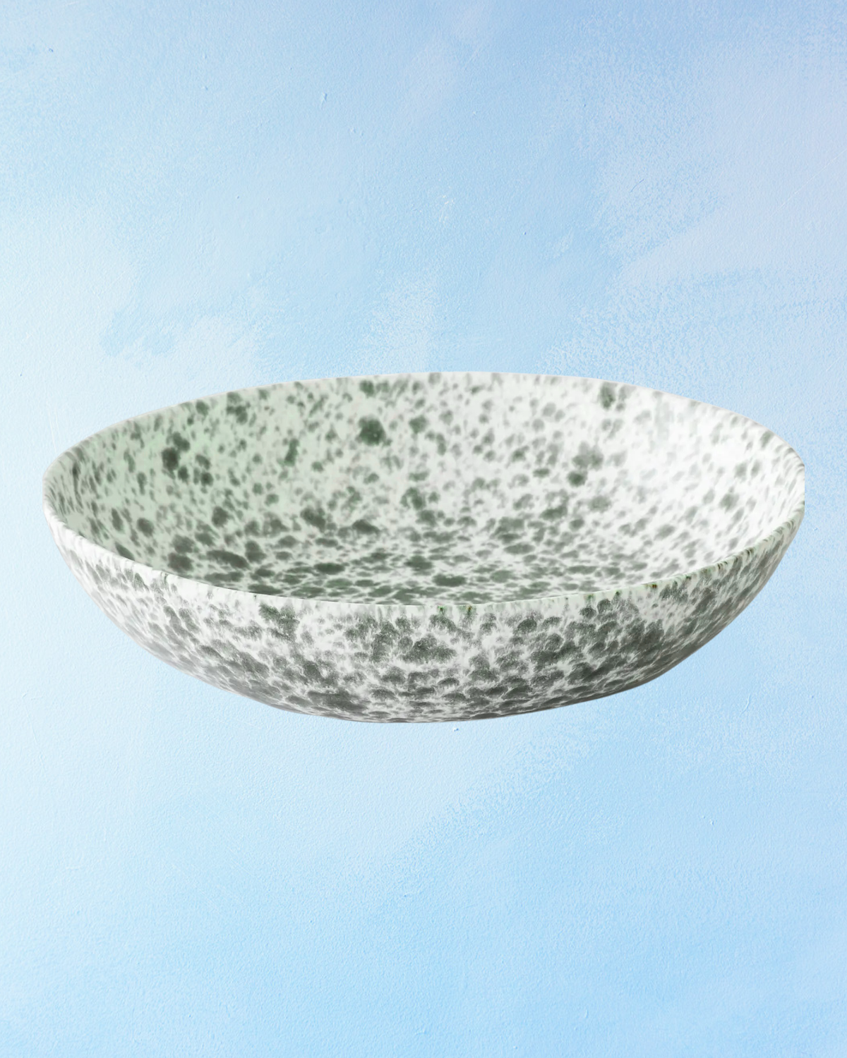 rivoli grey/green splatter - salad bowl