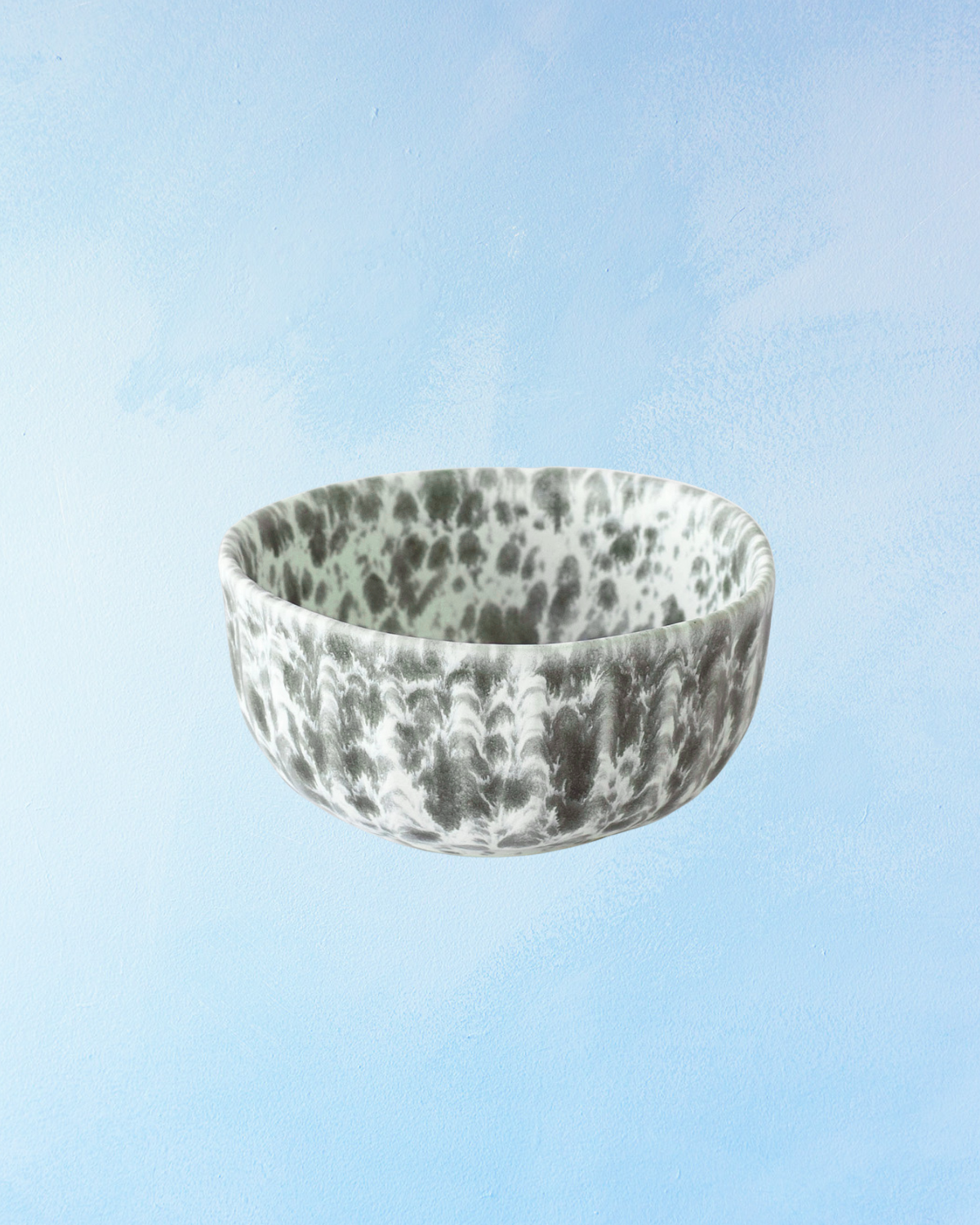 rivoli grey/green splatter - cereal bowl