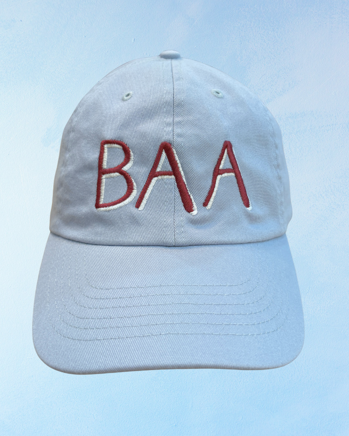 baa hat - tempo blue &  bordeaux