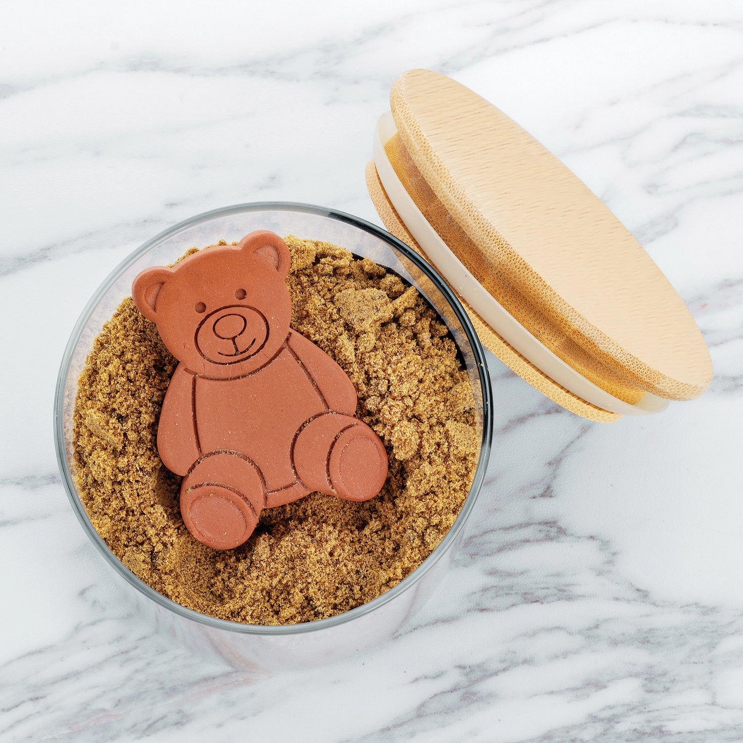 terracotta bear sugar saver in brown sugar