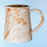 ceramic - marbled terracotta pitcher