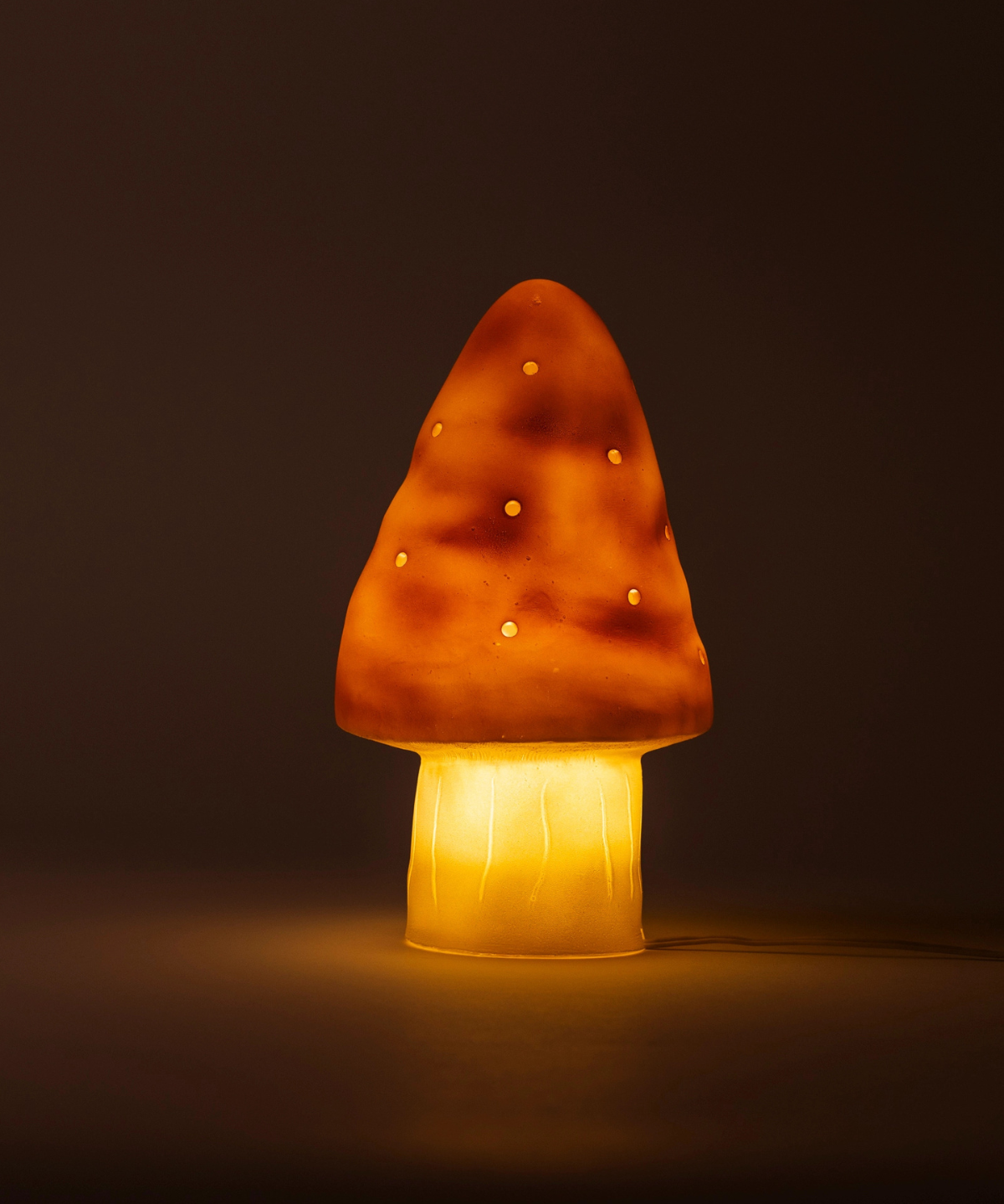 table lamp - vintage terra mushroom - small