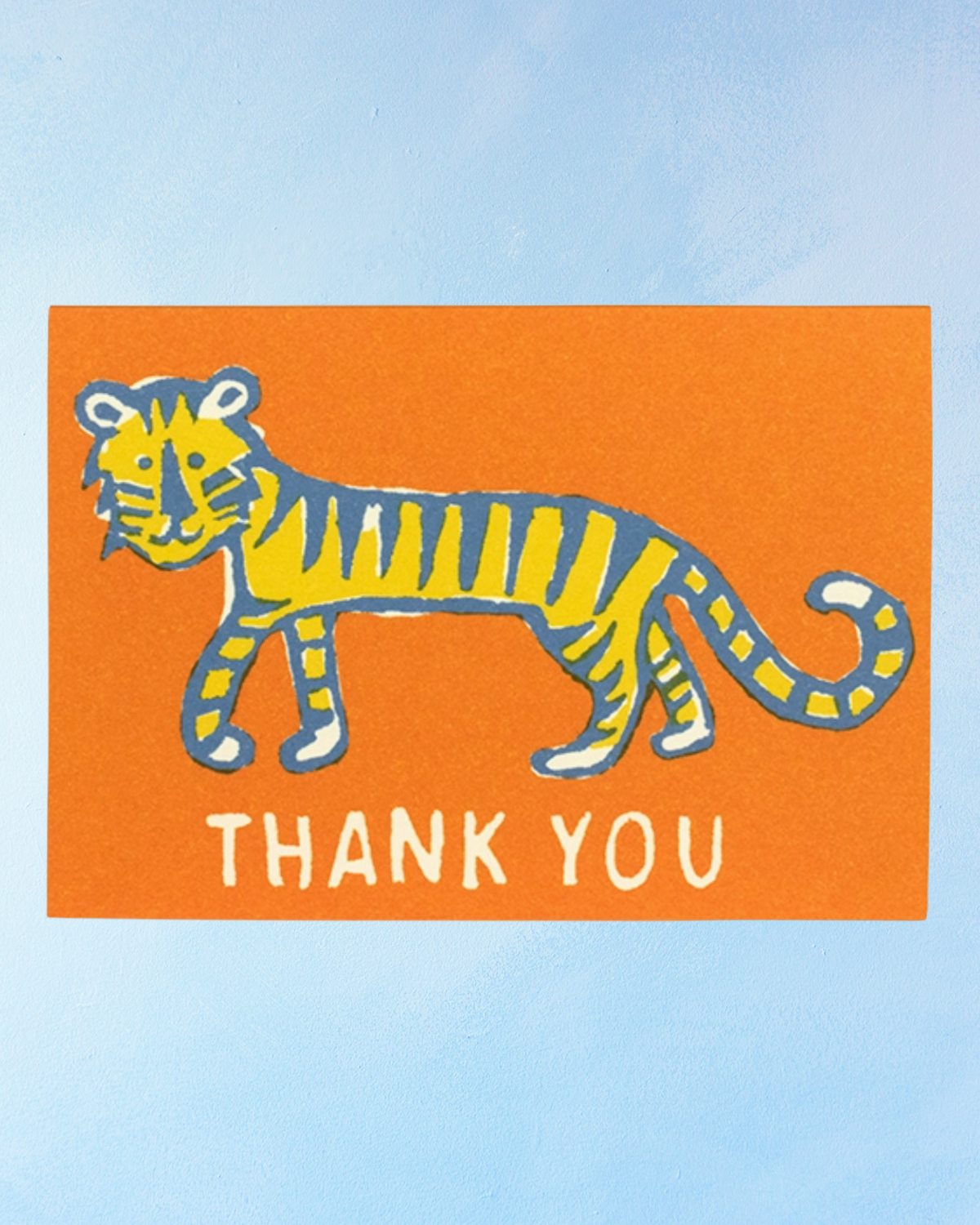 greeting card - thank you little tiger (6 pack)