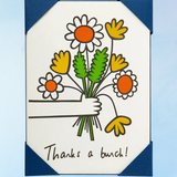 greeting card - thanks a bunch (5 pack)