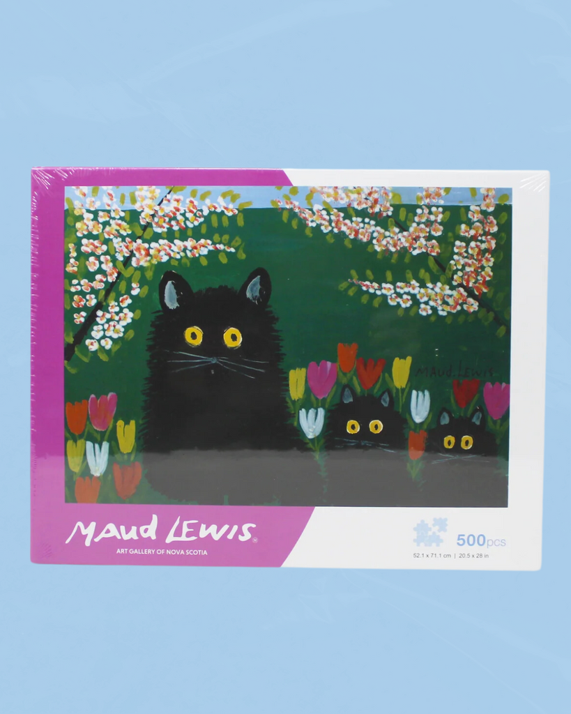 maud lewis puzzle (500pcs) - three black cats