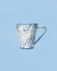 ceramic mug - blue marble